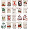 Christmas Papai Noel Sacks Sacos de algodão de lona grande sacos de tração pesados ​​podem escolher designs 500pcs daj496