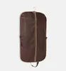 Coffee Folding Business Suit Coat Clothe brown flower2 Garment Dust Cover Protector Storage French handcrafted leather bags for Dress holster clothes Luggage Make