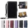 Samsung Galaxy S24 S23 S22 S21 S20 NOTE20 ULTRA NOTE10 PLUS LOMBIC PATTRAR WALLET FLIP KILCSTAND COVER CASE CASE CASE CASE CASE CASE CASE CASE CAKEをショルターとするPUレザー携帯電話ケース