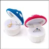 Boîtes à bijoux 1 pièce belle champignon cadeau porte-boîte Veet mariage bague de fiançailles pour boucles d'oreilles colliers Di Bdehome Otjwx