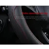 Steering Wheel Covers FUZHKAQI Microfiber Leather Car Cover For Mercedess Benzs Smart Fortwo 450