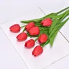 Decorative Flowers Artificial For Home Decoration Forever Tulips Wedding Bouquet Table Centerpieces Living Room Box Aesthetic Decor