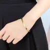 Brazalete de mujer de alto sentido, joyería de moda, pulseras de acero inoxidable, venta de brazalete abierto, diseño experto de fábrica antigua, calidad más reciente S2030718