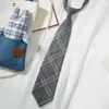 Noeuds papillon 2022 marque japonais Style JK uniforme fermeture éclair cravate pour femmes hommes haute qualité fille étudiant 7CM cravate