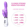 Sex-appeal masseur point G Double godes vibrateur lapin étanche adulte jouets vaginaux pour femmes Masturbation