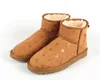 Varma stövlar Mini Snow Boot Ankle Bootss Australian Classic Winter Full Fur Fluffy Furry Satin USA GS 3352 Kvinnors barnstövlar tofflor