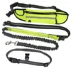 Dog Collars Pets Leashes With Bag Running Hands Free Reflective Full Function Portable Waist Collar Rope Dogs Leash