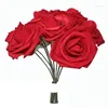 Decorative Flowers Artificial Rose 10pcs Multicolor Foam Flower Bouquet For Wedding Party Home Decor Shipped Within 24h