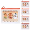 Storage Bags Ring Zipper Pouch Stationery Cartoon Christmas File Bag Letter Size Puzzle For Organizing