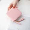 Wallets Short Wallet Women's Square Zip Tassel Small Korean Simple Fashion Mini Coin Purse Women Volsos De Marca Y Carteras