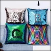 Pillow Case Various Styles Sequin Pillow Case Fashion Pillowcase Decoration Gift Drop Delivery 2021 Home Garden Textiles Bedding Mjbag Dhtog