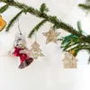 Weihnachtsdekorationen, 1/2 Stück, Jahr, Naturholz, Harz, Baumschmuck, DIY, Holzanhänger, Anhänger, Schnee, Elch, Stern, Pferd, Weihnachten, Heimdekoration, Navidad