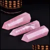 Konst och hantverk Gåvor Hemträdgård Natural Rose Quartz Crystal Tower Mineral Chakra Healing Wandsreiki Otecg