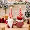 Christmas Gnomes Decorations Handmade Plush Buffalo Plaid Swedish Tomte Santa Desktop Home Ornament Gifts GCB15964