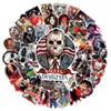 50st Halloween skr￤ckfilmkarakt￤rer Thriller Killer Stickers f￶r b￤rbara vattenflaskor