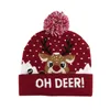 BeanieSkull Caps LED Chapeau De Noël Pull Bonnet Tricoté Light Up Cadeau pour Enfants Décorations De Noël Année BBB16033