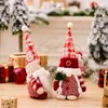 Christmas Gnomes Decorations Handmade Plush Buffalo Plaid Swedish Tomte Santa Desktop Home Ornament Gifts LBB15964