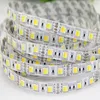 Şeritler CCT LED Strip Çift Beyaz Sıcak 2 1 çip /5025 Bant Renk TEM Ajustable DC12V /24V su geçirmez 60/120leds