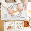 Table Mats Non-Slip Silicone Baking Mat Heat Resistant Pad Non-Stick Kneading Dough Pastry Sheet Pizza Maker