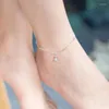 Anklets Bohemia Summer Style Authentic 925 Sterling Silver Fashion Sea Star Charm Anklet For Women S925 Ankle Bracelet Adjustable Length