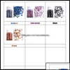 Decorazioni per nail art Gram Crushed Glass Irregar Stone Chunky Paillettes Iridescenti Topscissors Otpwm