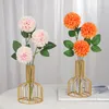 Dekorativa blommor små färsk ping pong chrysanthemum ornament simulering bukett vardagsrum tv -skåp hem dekoration ord falska