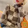 Suéteres femininos de designer para luxo vintage engrossado calor gola alta camisa vestido tee apple crop tops