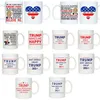 Trump 2024 Tassen Kaffee Wasserflasche Keramik Milchbecher Weihnachtsgeschenk Tumbler