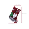 Świąteczna kreskówka Santa Claus Snowman Elk Xmas Sock Candy Gift Socki Festival Hanging Decor Decor Zapasy imprezy BBB15936