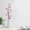 Fleurs décoratives 2 pièces 28cm fleur artificielle plante bonsaï décoration de mariage mur fleurs de cerisier printemps Sakura bricolage