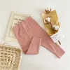 Autumn Baby Girl Trousers Legging Cotton Boys Ribbed Leggings Striped Kids Pants Children Casual Trousers 20221005 E3