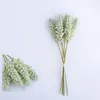 الزهور الزخرفية 1 باقة 6pcs الأرجواني لافندر القمح الاصطناعي الأذنين