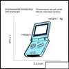 Pins broches pins sieraden handheld game console pin blauw hine broche zacht email voor vrouwen mannen cartoon badge p bdehome otadl