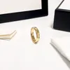 Novo design de designer de anéis de banda de titânio joias clássicas moda feminina anéis presentes de feriado