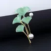 Brooches Japan And South Korea 2022 High-end Brooch Ladies Temperament Ginkgo Leaves Clothing Accessories