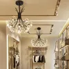 Lampes suspendues Lampe LED en cristal moderne Pissenlit Design Fleur Lustre Lustres pour salon Foyer Cuisine Décor Accueil Luminaires