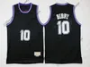 Retro Basketball Webber 10 Mike 4 Chirs Bibby Stojakovic 55 Jason 16 Peja Williams Blue White Black High Quality Jersey