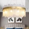 Kroonluchters Noordic Crystal Glass Kroonluchter Creatieve Designer Art Restaurant Keuken Hangende lampen Decor Luminaire slaapkamer Lichtarmaturen