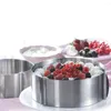 Bakeware Tools Retractable Stainless Steel Mousse Cake Mould Ring Adjustable Circle Mold Baking Tool