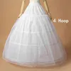 Ballkleid Hochzeit Petticoat mit Spitze Unterrock Kleider 4 Hoops Hochzeitszubehör