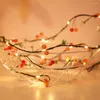 Christmas Decorations 20 Leds Fruit Copper Wire String Lights Holiday Hanging Party For Year Wedding Decor Garland Home X9D4
