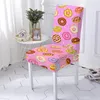 Camas de cadeira Spandex Capa Donut Padrão assento para casamento El Banquet Sala de jantar Decoração Protetor Elastic