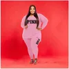 Tracksuits XL-5XL Fall 2022 Plus Size Women Clothing Two Stists Fashion Long Sleeve V Top Deck و Pants Print 2 Suit Outfit