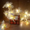 Str￤ngar 1.5/3/4M Creative DIY Frangipani LED String Lights Floral Holiday Lighting Event Garland Decoration Bedroom