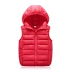 Kinder Daunenweste aus Baumwolle Herbst Winter Koreanische Version der chinesischen Universität Jungen und Mädchen Kapuzenweste Kindergarten Outwear