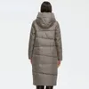 Женские траншевые пальто 2022 Winter Down Jacket Женщины густые толстые пальто.