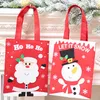 Kerstcadeauzakje Kerstman Candy Bags Cartoon Snowman Elk Geschenken Zak Kerstmisbomen Hangende Decor Pouches Kerstfeest Tote Th0457