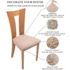 Housses de chaise housse élastique protecteur épais housse de coussin de siège extensible pour chaises de cuisine de salle à manger