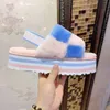 Designer Slippers Shoes Slides Cotton Sandals Fluffita Platform Sandal Women Furry Slippers Australia Fuzzy Winter Fluff With Box