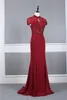 Luxury Special Occasion Dresse handmade beaded Slim fitting shoulder bag party dress TT0188